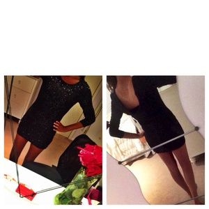 Beautiful long sleeve black dress