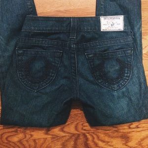 True Religion Stella Skinny Jeans, Size 24
