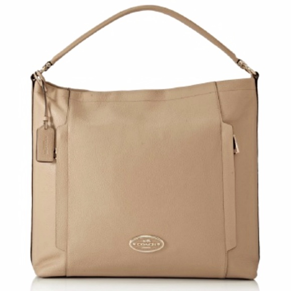 NWT COACH Large Scout Hobo in Nude Pebbled Leather - Picture 3 of 4