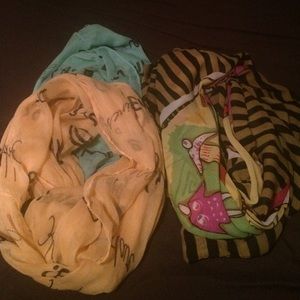 3 light weight scarves . 2 infinity. 1 wrap