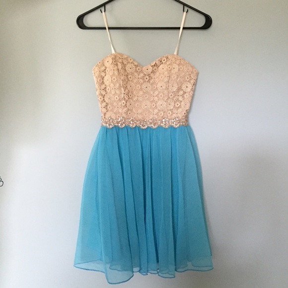 Beautiful blue lace dress