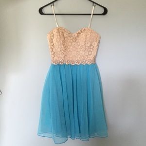 Beautiful blue lace dress