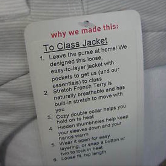 🌅SOLD IN BUNDLE🌅 Lululemon To Class Jacket - Picture 4 of 4