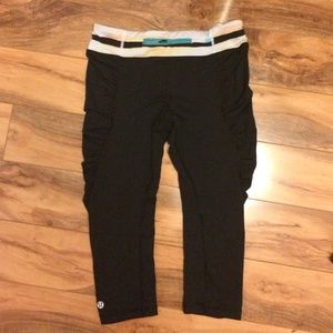 Lululemon Cropped Rouched Leggings