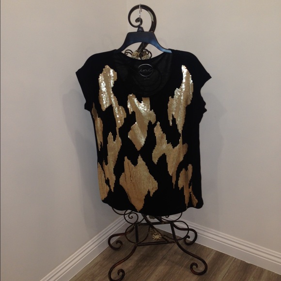 Inc Shirt with Gold Patches