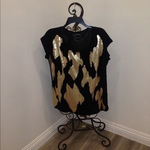 Inc Shirt with Gold Patches