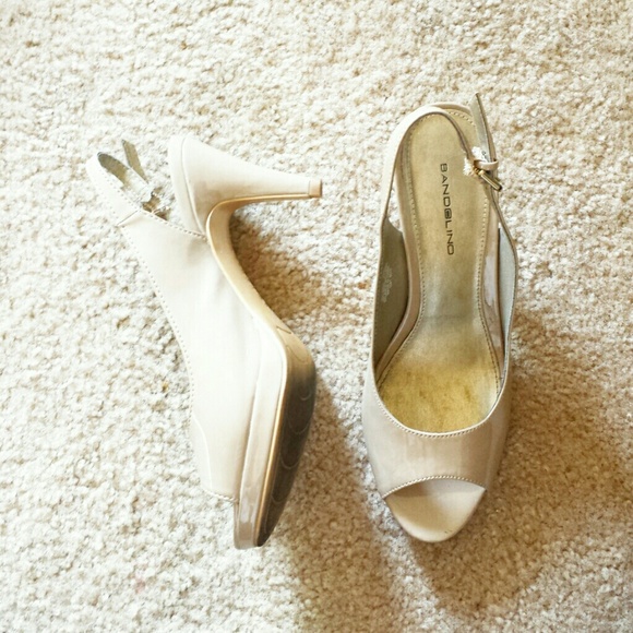 Nude Open Toe Pumps - Picture 2 of 2