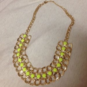 Aldo Accessories Yellow Statement Necklace
