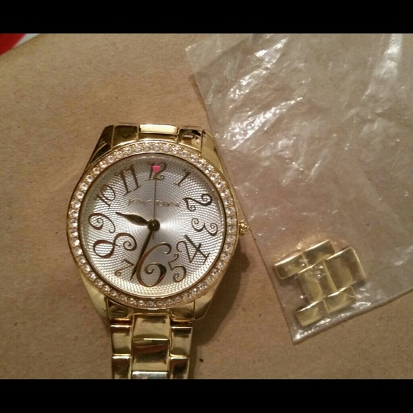 Gold Betsy Johnson Watch