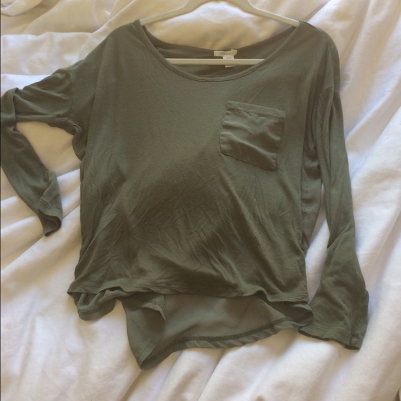 Army green shirt