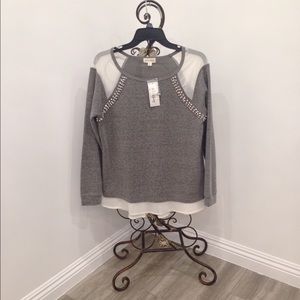 Maison Jules Shirt/Sweater with Diamonds