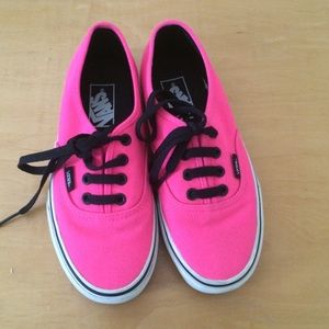 Neon pink vans