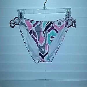 Multi colored bathing suit bottoms