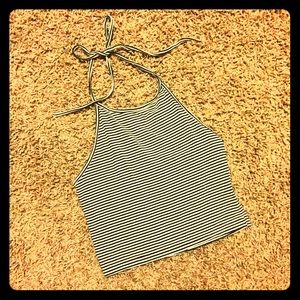 Brandy Melville striped halter