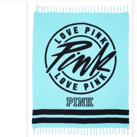 NWT Victoria's Secret PINK Mint Festival Blanket