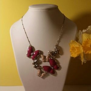 Necklace with beautiful butterfly