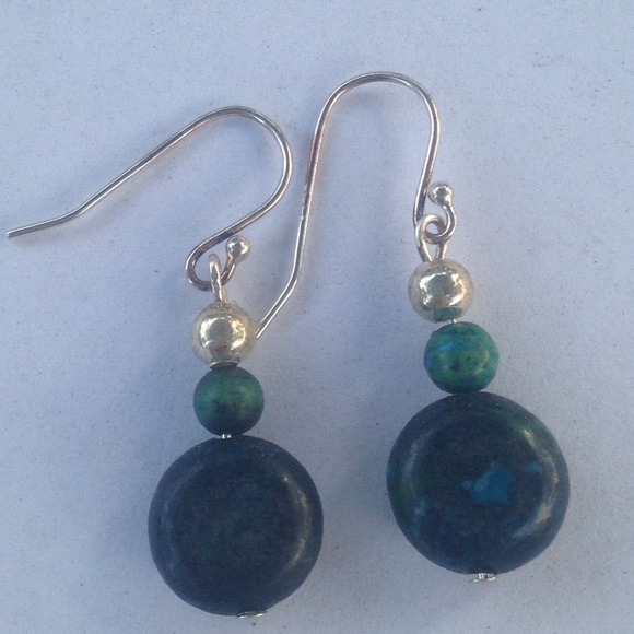 925 SS Australian Jasper Set - Picture 2 of 3