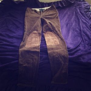 Ralph Lauren Tan Corduroy Riding Pants