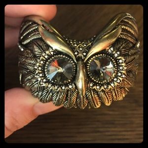 Fossil owl bangle and earrings