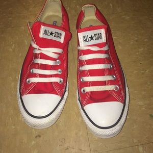 red converses.