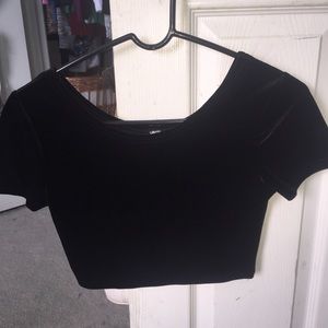 Velvet Crop Top