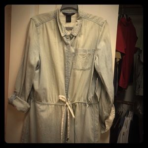 CK Jeans light wash denim dress