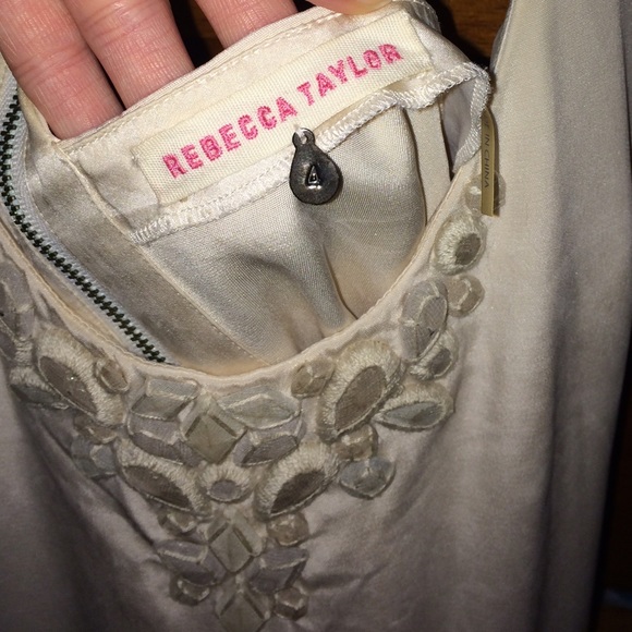LAST CHANCE - Rebecca Taylor beaded silk tank - Picture 2 of 3
