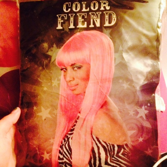 Hot pink wig