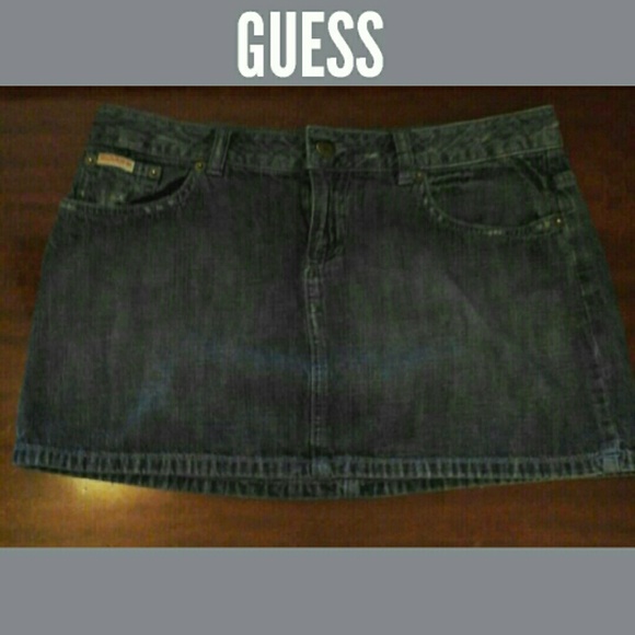 Guess Dresses & Skirts - SOLD IN BUNDLE-FLASH SALE-NWOT DENIM MINI