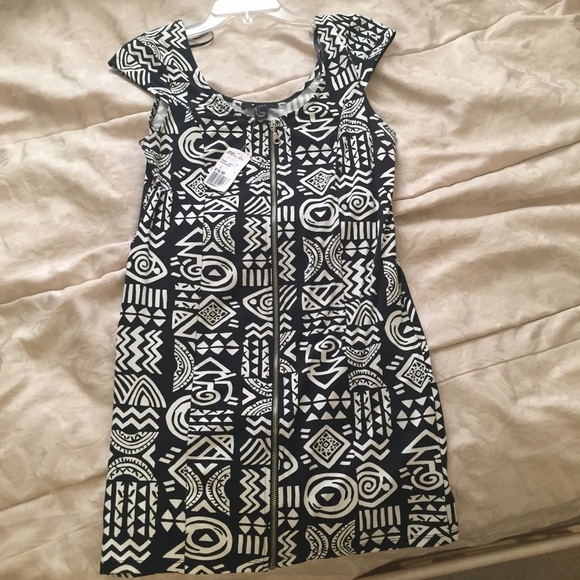 Forever 21 tribal print bodycon dress