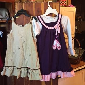 Two little girl dresses