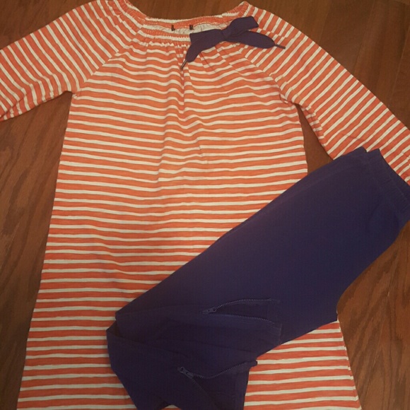 Gapkids  Dress W/ blue zippered Legging - Picture 1 of 1