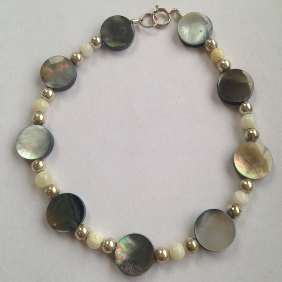 Bracelet Shells & Sterling Silver - Picture 2 of 2