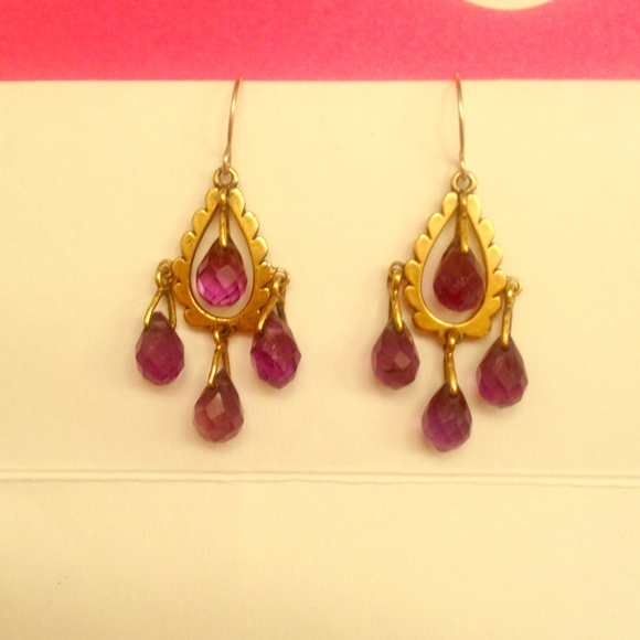 Museum of Modern Art Amethyst Dangle Earrings