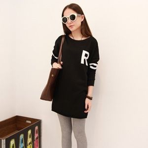 Mid sleeve light pullover sweater