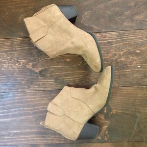Tan booties