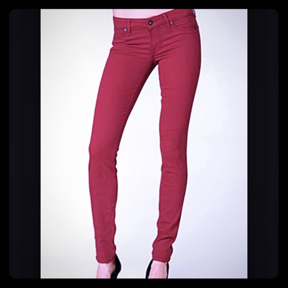 Rich and Skinny Red stretchy skinny jeans