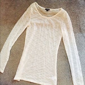 Off white lace top from Express size XS