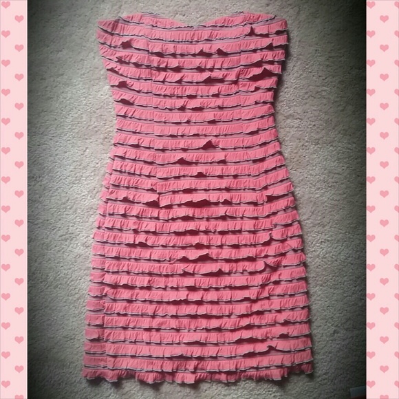 💕Super cute pink ruffle deess, size: Small