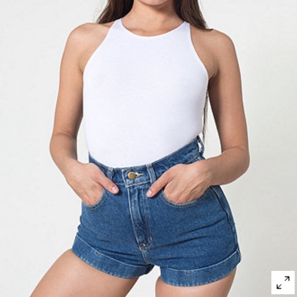 American apparel high waisted shorts