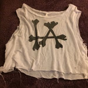 Fringe thin bone LA tank/T