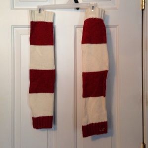 Sweater knit leg warmers