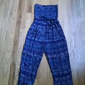 Sleeveless Pattern Jumpsuit NWOT