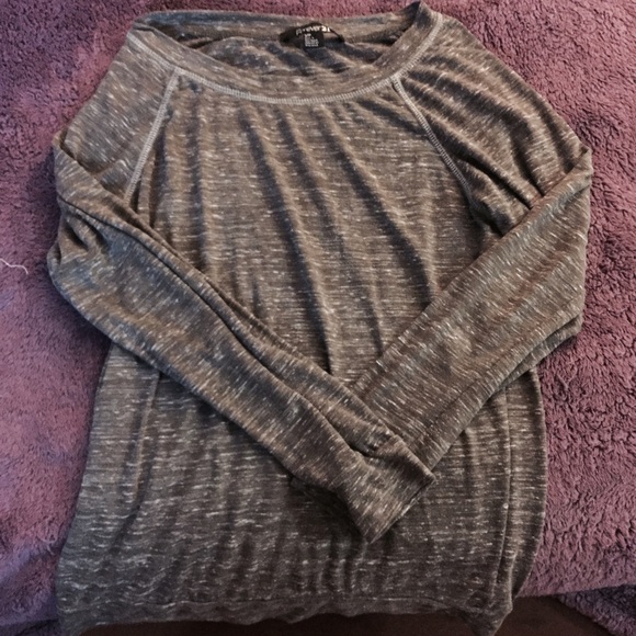 Dark olive green long-sleeve with white grunge