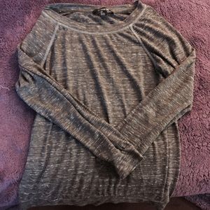 Dark olive green long-sleeve with white grunge