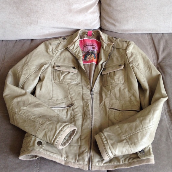 faux leather jacket
