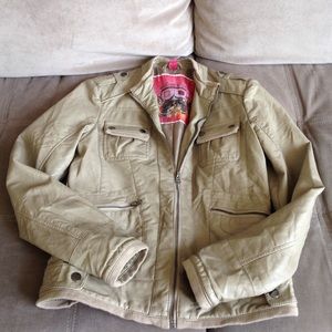 faux leather jacket
