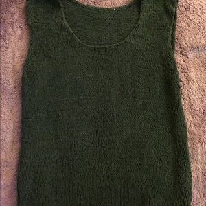 Knit black tank