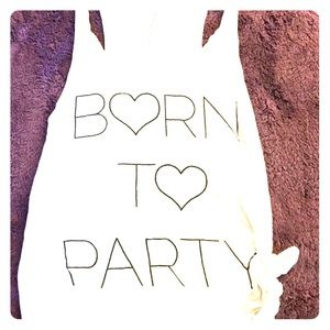 Very long white tank top ( thin )