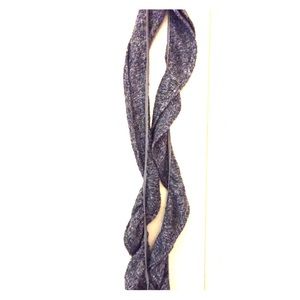 Super long past knee length twist grey scarf